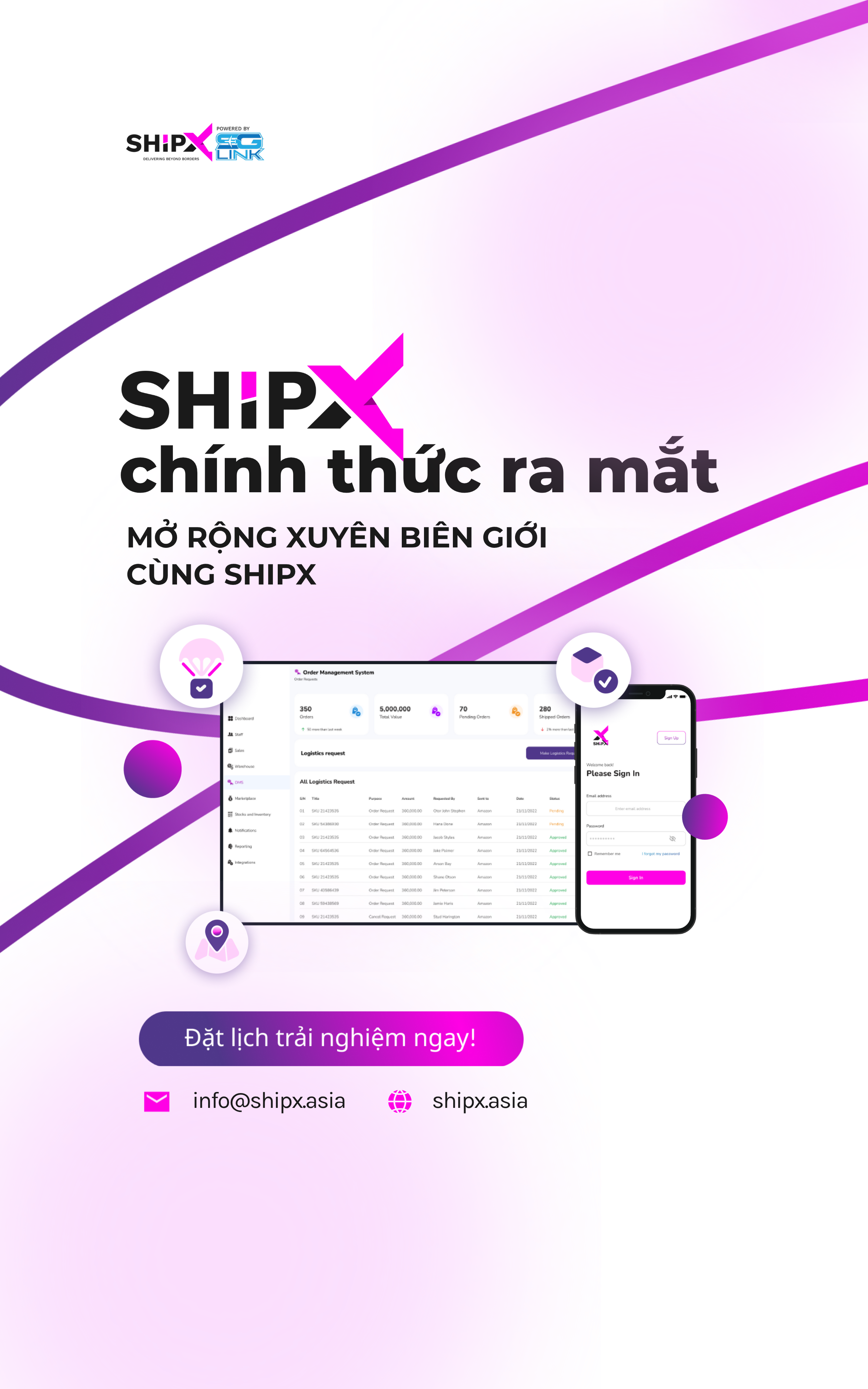 Banner ShipX launch